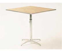 Maywood Furniture MP30SQPEDADJ Standard Pedestal Table, Square Top