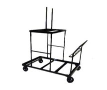 Maywood Furniture MPEDTRKSM Pedestal Storage Table Truck, 1200 Lb. Capacity