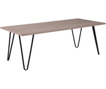 Flash Furniture Oak Park Collection Driftwood Wood Grain Finish Coffee Table