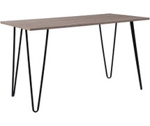 Flash Furniture Oak Park Collection Driftwood Wood Grain Finish Console Table