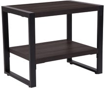 Flash Furniture Thompson Collection Charcoal Wood Grain Finish End Table