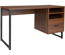 Flash Furniture NAN-JN-21743D-GG Computer Desk in Rustic Wood Grain Finish