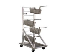 New Age Industrial 1210 Fry Basket Rack, 18"W X 27"L X 52-1/2"H, Accommodates Approximately 18 Fry Baskets