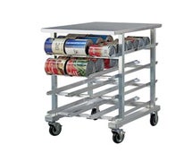 New Age Industrial 1225 Can Storage Rack, Mobile, Half-Size