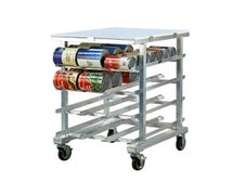 New Age Industrial 1227 Can Storage Rack, Mobile, Half-Size