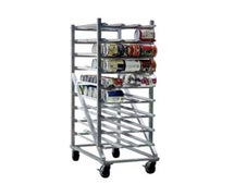 New Age Industrial 1256CK Full Height Mobile Aluminum Can Rack