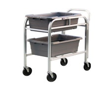 New Age Industrial 1266H Mobile Aluminum Lug Dolly with Handle, 2-Lug Capacity
