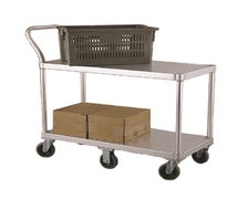 New Age Industrial 1490 Utility Cart with Two Solid 19"x48" Shelves