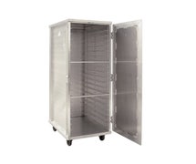 New Age Industrial 97718 Mobile Enclosed Transport Cabinet, 20-Pan Capacity