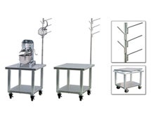 New Age Industrial 99738 Mixer Stand, 29"W X 23"D X 28"H, 16 Gauge Stainless Steel Top With Marine Edge