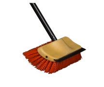 O-Cedar Commercial 6615 Bi-Level Floor Scrub Brush with Squeegee and Handle, Case of 6