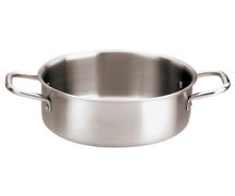 Paderno World Cuisine 12509-24 Low Sauce Pot, Tri-Ply, DIA 9 1/2" x H 4 1/8", 5QT