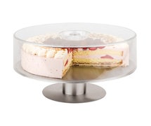 Paderno World Cuisine 41414-30 Dome Cover for S/S Revolving Cake Stand (item #47101-31), DIA 117/8" x H 3 3/4"