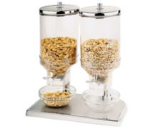 Paderno World Cuisine 41810-09 Cereal Dispenser Duo w/SS Lid, Polyprop, L 8 5/8" x W 13 7/8" x H 20 1/2", 4.7QT