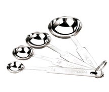 Paderno World Cuisine 42615-04 Measuring Spoon Set (1/4, 1/2, 1 Tsp, 1Tbsp), S/S