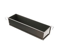 Paderno World Cuisine 47736-50 Pate Mold w/Removable Sides, Non-Stick, L 19 5/8" x W 3 1/8" x H 3 1/8"
