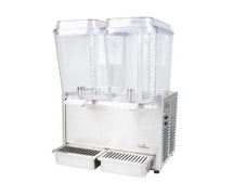 Crathco D25-3 Classic Bubbler Pre-Mix Cold Beverage Dispenser, (2) 5-Gallon Bowls, Stainless Steel Side Panels