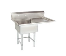 Tarrison TACDS118R - One Compartment Sink with (1) 18" Drainboard on the right, 39"W x 27"D x 45"H