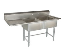 Tarrison TACDS218L - Two Compartment Sink with (1) 18" Drainboard on the left, 57"W x 27"D x 45"H