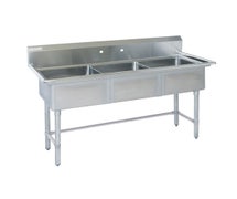 Tarrison TAPS315 - Sink, three compartment, 51"W x 24"D x 45"H