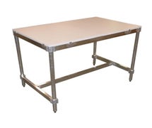 Prairie View AIFT303496-PT Aluminum Work Table with Poly Top, 30"x96"x34"