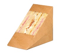 PackNwood 209KCK7212 Sandwich Wedge Box, 4.84" x 2.83" x 4.84", 500/CS