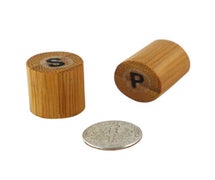 PackNwood 210BKPS Eco Mini Salt & Pepper Set, 7/10" dia. x 3/4"H, 100/CS