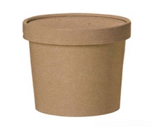 PackNwood 210SOUPCOK16 - Takeout Soup Cup - Recyclable Kraft Paper - 16 Oz. - Leak Proof - Microwave Safe