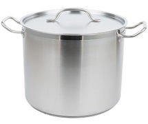 Vollrath 3504 Stock Pot with Cover - Optio Stainless Steel 18 Qt.