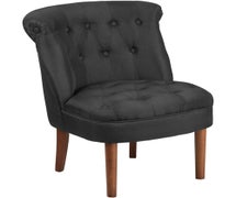 Flash Furniture HERCULES Kenley Series Black Fabric Tufted Chair