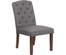 Flash Furniture HERCULES Grove Park Gray Fabric Tufted Parsons Chair