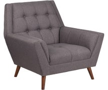 Flash Furniture HERCULES Kensington Gray Fabric Tufted Arm Chair