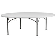 Flash Furniture RB-72R-GG - Round White Plastic Folding Table, 72"