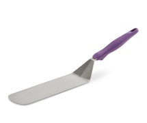 Vollrath 4808880 Heavy-Duty Stainless Steel Turner With Ergo Grip Purple Handle, 12/CS