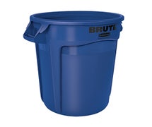 Rubbermaid FG263200BLUE Brute 32-Gallon Round Trash Can, Blue