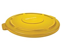 Rubbermaid FG264560YEL Brute 44-Gallon Round Trash Can Lid, Yellow