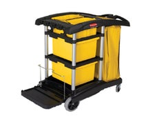 Rubbermaid FG9T7300BLA Hygen Microfiber Cleaning Cart