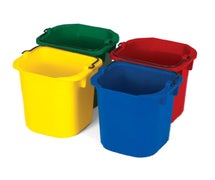 Rubbemaid FG9T83010000 5-Quart Pails, 4-Pack in Blue, Red, Yellow, Green