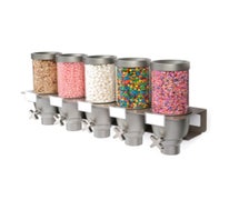 Rosseto EZ534 EZ-SERV Five-Container Wall Mounted Dispenser (.65 Gallons Each)