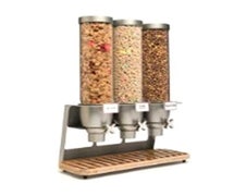Rosseto EZ547 EZ-SERV Three-Container Table Top Dispenser With Bamboo Tray (1.3 Gallons Each)