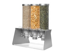 Rosseto EZ564 EZ-SERV Three-Container Table Top Dispenser with Grey Metal Stand (1.3 Gallons Each)
