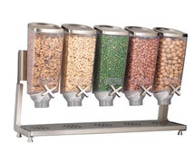 Rosseto EZP2883 EZ-PRO Five-Container Table Top Dispenser With Stainless Steel Stand & Catch Tray (1 Gallon Each)