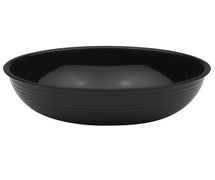 Ribbed Serving Bowl - 3-3/16 Qt Capacity, Round, Black