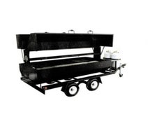 Big John Grills RW8DDG 8' Double Door Propane Grill w/Dual Axle