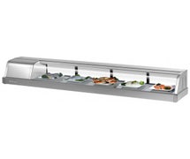 Turbo Air SAKURA-70 Countertop Refrigerated Display Case - Four Sliding Doors - 71-1/4"W w/ Left Condenser