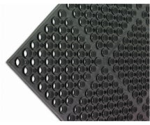 San Jamar KM2100B Tuf Mat- Medium Duty - Bagged Mat - 3' x 5' x .75" - Black