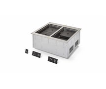 Vollrath FC-6IH-02 Induction Hot Food Well Drop-In, Dry Operation, 2 Well, 208/240V