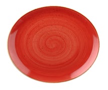 Churchill China SBRSEV111 Stonecast Berry Red Evolve Coupe Plate 11.25", CS of 12/EA