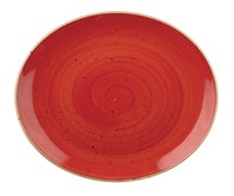 Churchill China SBRSEVB91 Stonecast Berry Red Evolve Coupe Bowl 9.75", CS of 12/EA