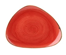 Churchill China SBRSTR121 Stonecast Berry Red Lotus Plate 12", CS of 6/EA